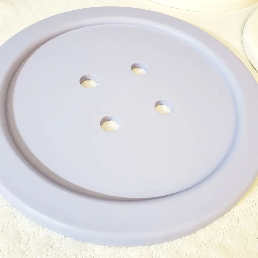 Blue Button Wall Decor - Picture 2 of 7